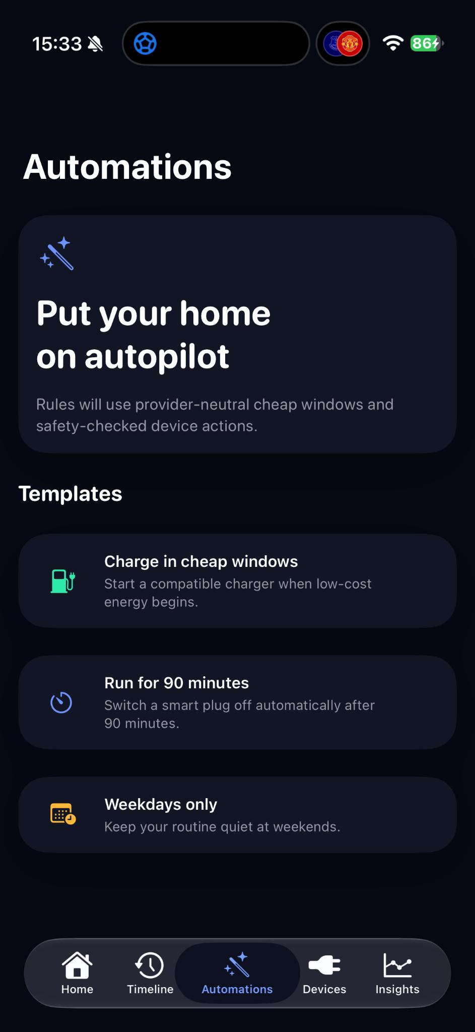 PowerPilot automation templates