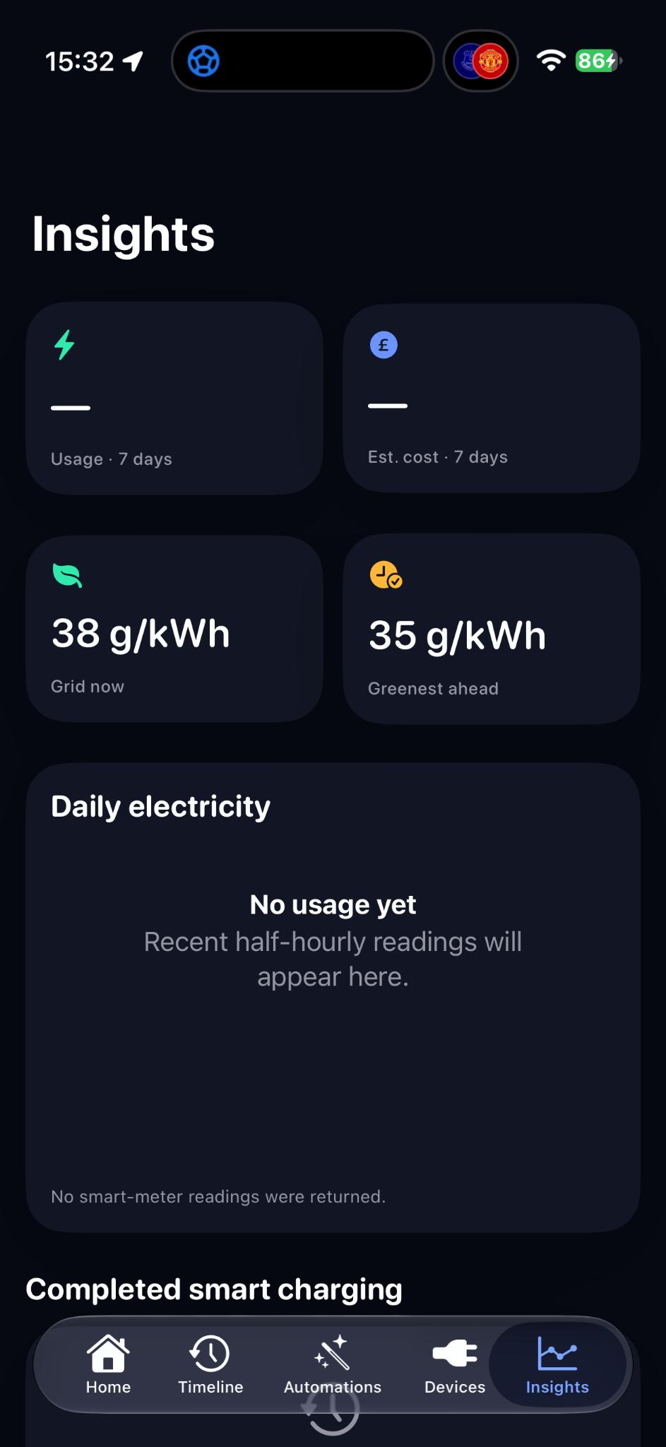 PowerPilot usage cost and carbon insights