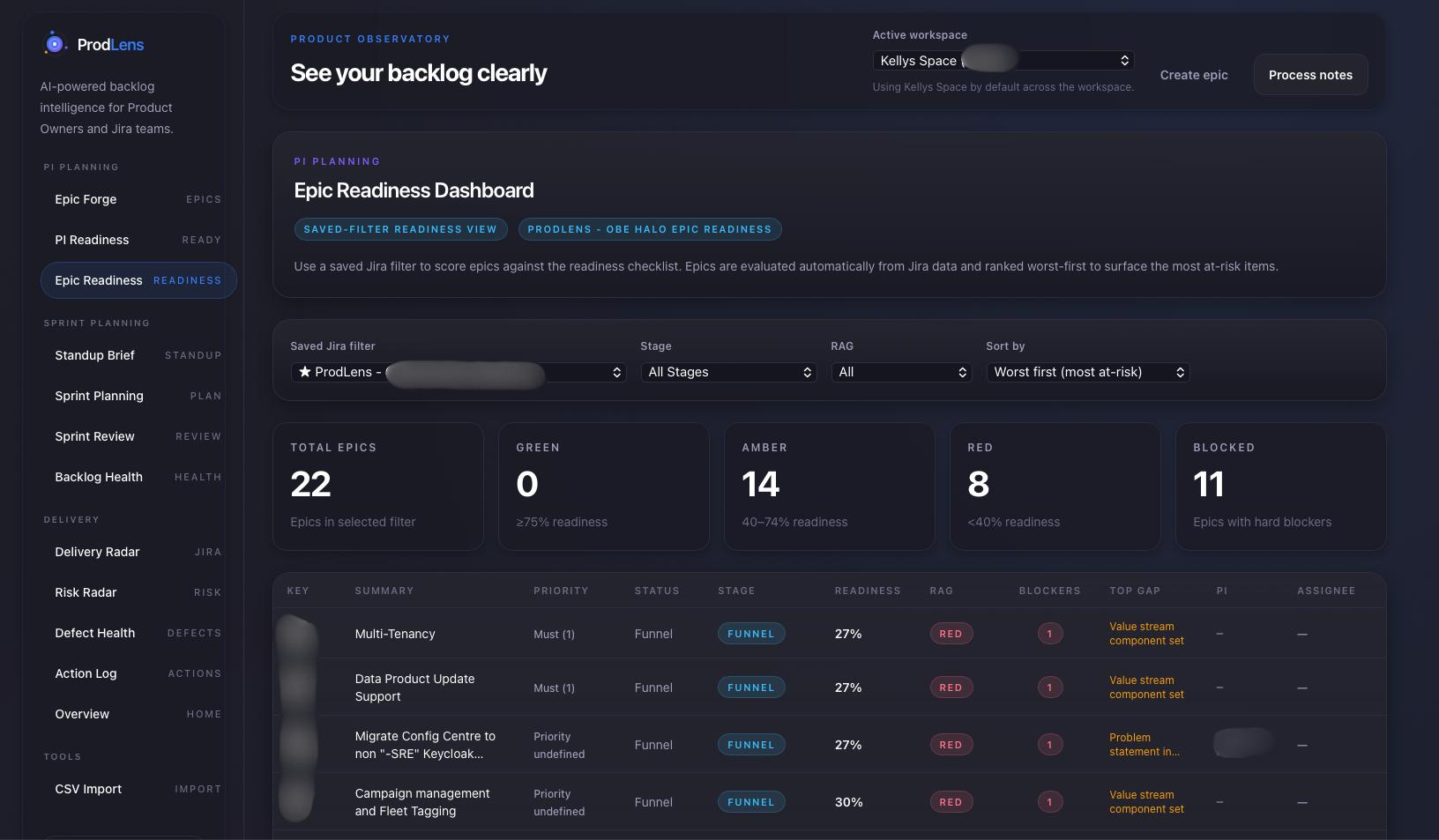 ProdLens application preview